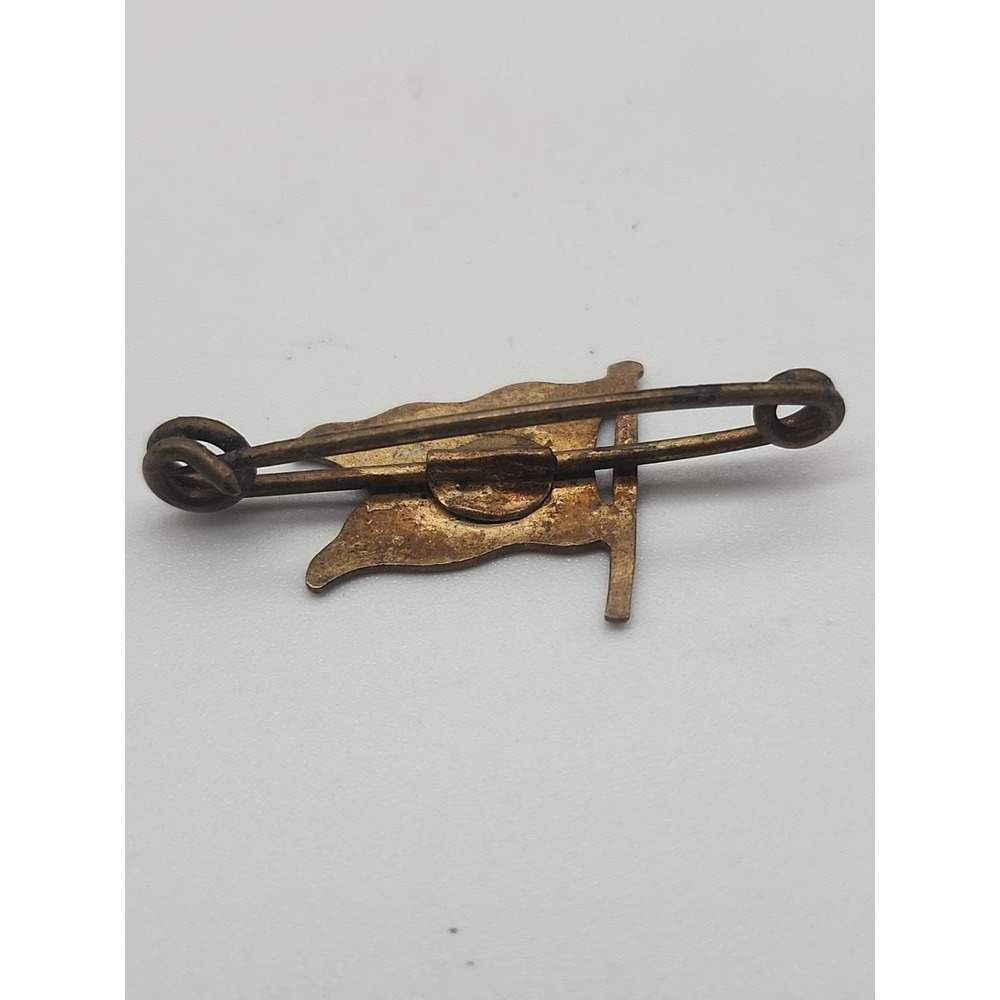 Bergen Steamship Company BDS Norwegian Shipping Line 1920s pin badge - Picture 3 of 4